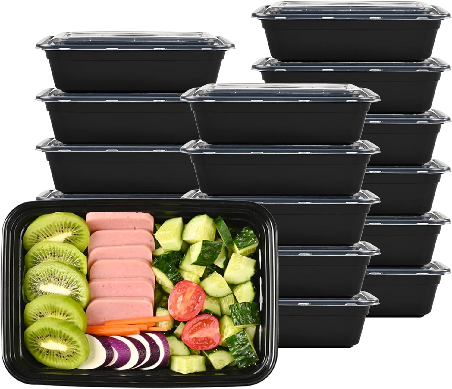 Meal Prep Containers 38OZ Plastic Food Storage Containers With Lids 10Pack  Reuse