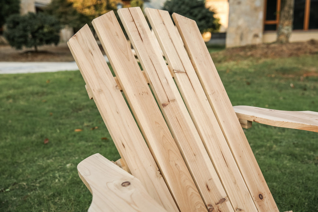 Deluxe 4 Piece Wooden Adirondack Conversation Set for Elegant Outdoor Living