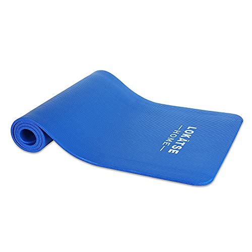 Sports Festival Non Slip Thick Yoga Mat Men Women Exercise Mat for Home Floor Gym of Workout with Carry Strap 72x24.4x2/5 Inches 