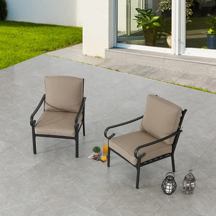 2 Piece Bistro Outdoor Dining Chairs 