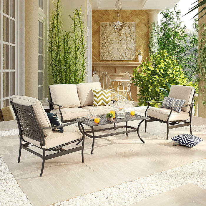 4 Piece Patio Conversation Set 