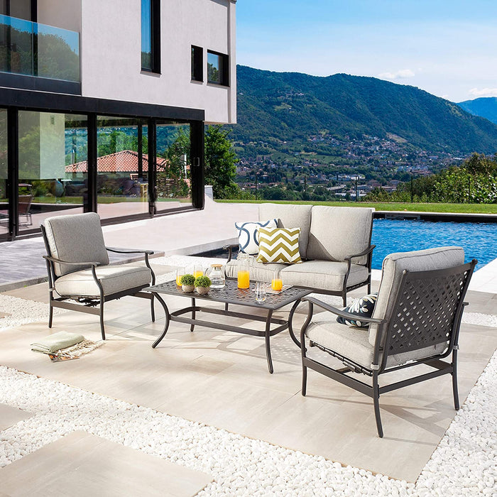 4 Piece Patio Conversation Set 