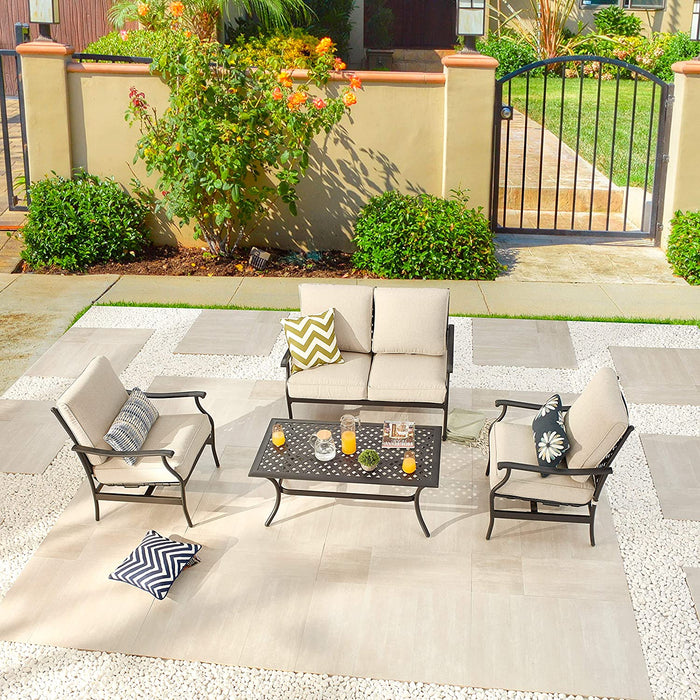 4 Piece Patio Conversation Set 