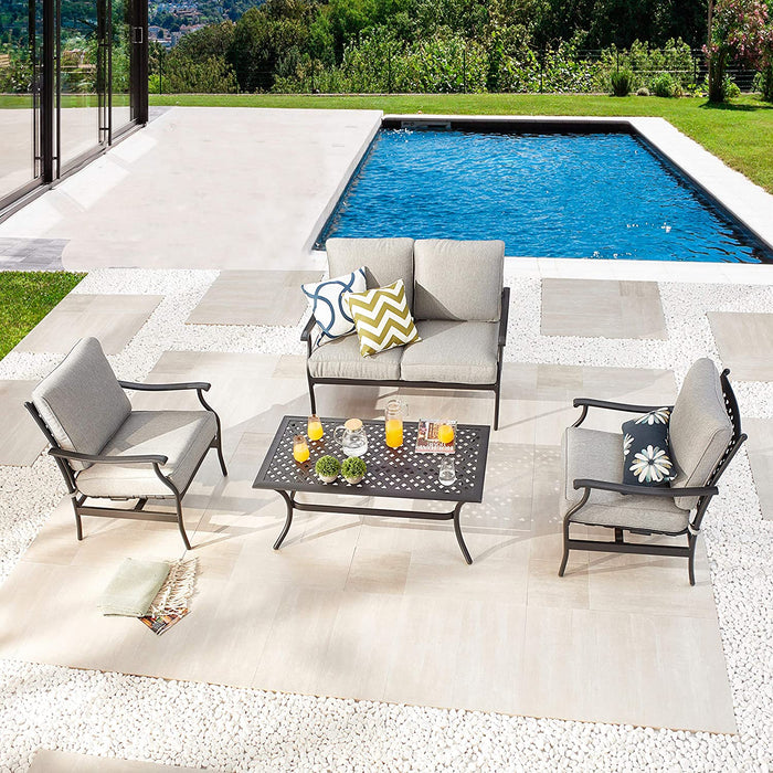 4 Piece Patio Conversation Set 