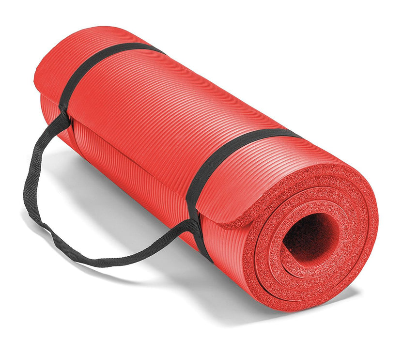 Non-Slip Exercise Yoga Mat (Red) 