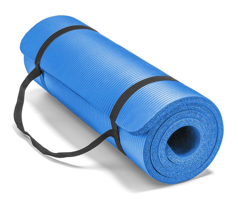 Non-Slip Exercise Yoga Mat (Blue) 