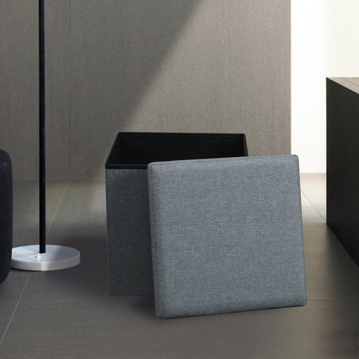 Folding Storage Ottoman 