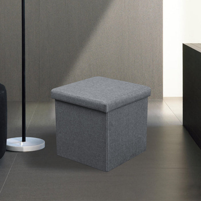 Folding Storage Ottoman 