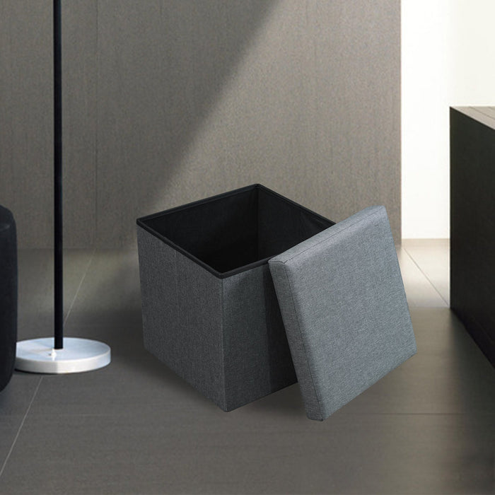 Folding Storage Ottoman 