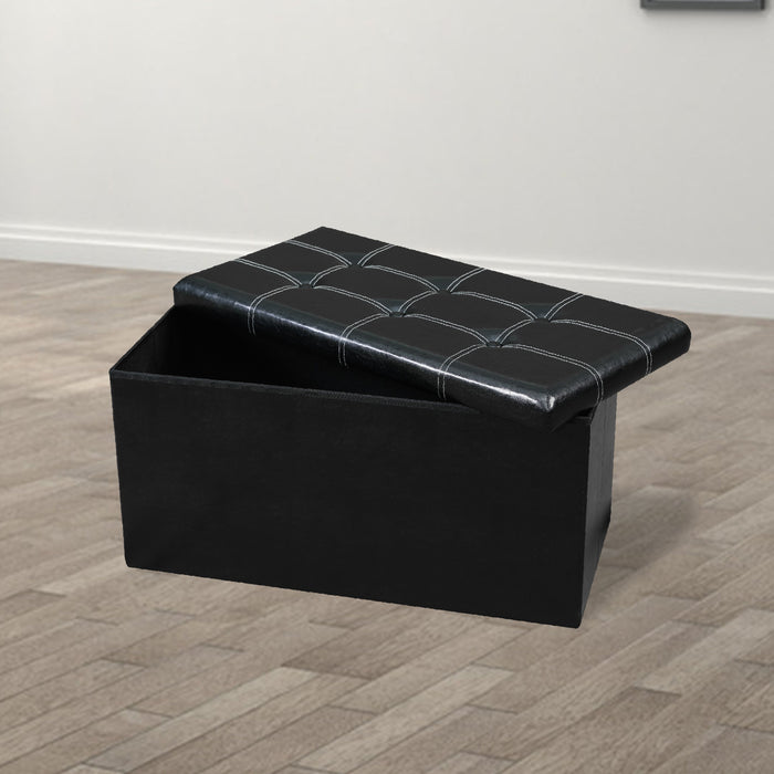 Folding Storage Ottoman 