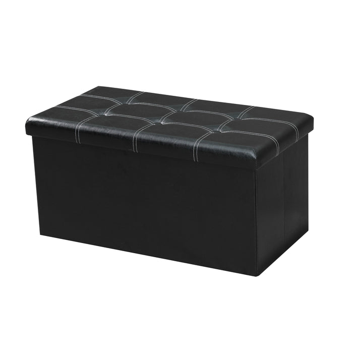 Folding Storage Ottoman 