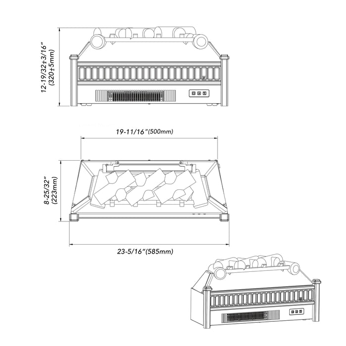 Electric Fireplace 