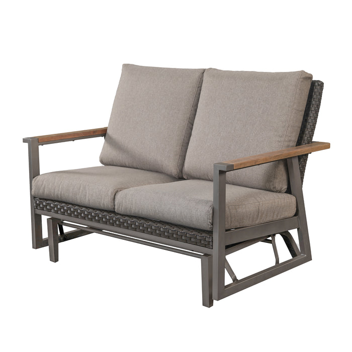 1 Piece Outdoor Glider Loveseat 