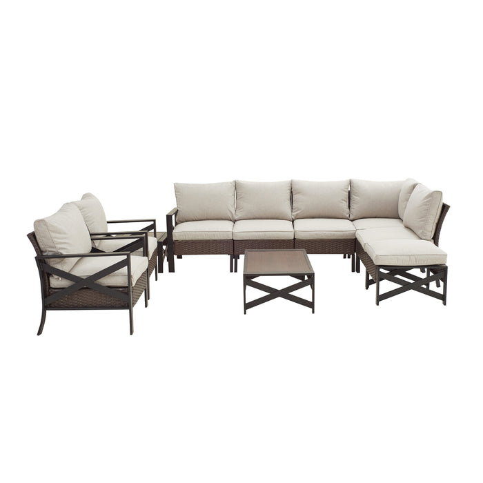 10 Pieces Patio Conversation Set 