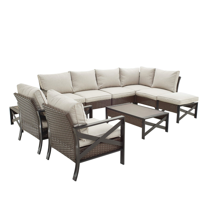 10 Pieces Patio Conversation Set 