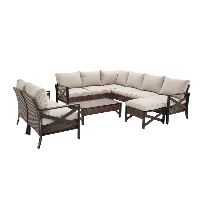 10 Pieces Patio Conversation Set 