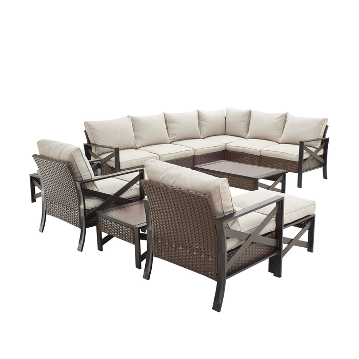 12 Pieces Patio Conversation Set 