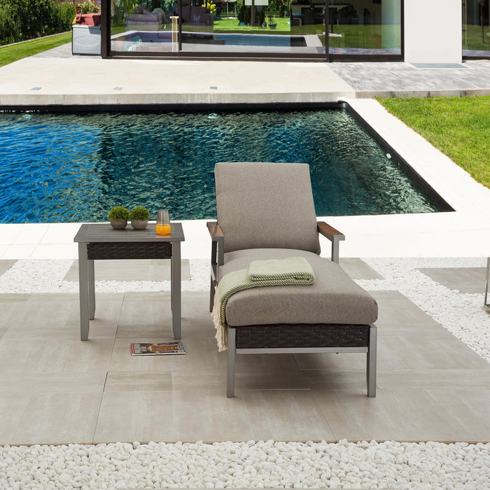 2-Piece Outdoor Chaise Lounge Set 