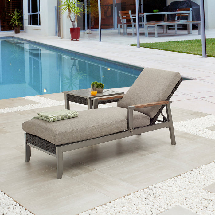 2-Piece Outdoor Chaise Lounge Set 