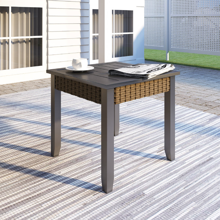 1 Piece Outdoor Square Side Table 